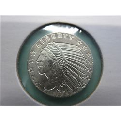 Solid silver Indian head round. Mint