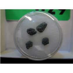 Four LARGE!! uncut rough blue diamonds