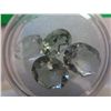 Image 1 : Four cut light green amethysts.
