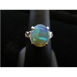 Large 1.94 carat opal ring.