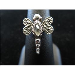 .925 silver custom made dragonfly ring