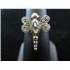 Image 1 : .925 silver custom made dragonfly ring