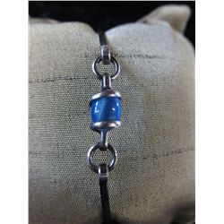 Sterling silver cat's eye ladies bracelet