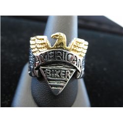 American biker eagle ring.