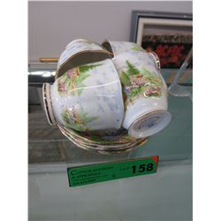 8 x Royal Albert "Kentish Rockery" china