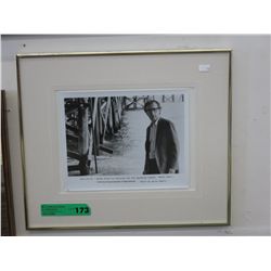 Framed photo of Woody Allen