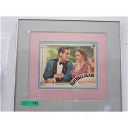 Framed lobby card "Farewell Again"