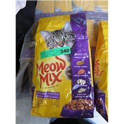 12 bags of Meow Mix cat food