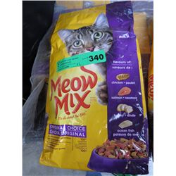 12 bags of Meow Mix cat food