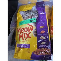 12 bags of Meow Mix cat food