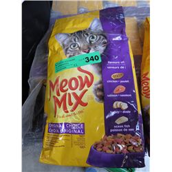 12 bags of Meow Mix cat food