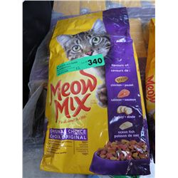 12 bags of Meow Mix cat food
