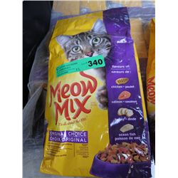 12 bags of Meow Mix cat food