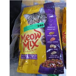 12 bags of Meow Mix cat food