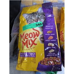 12 bags of Meow Mix cat food