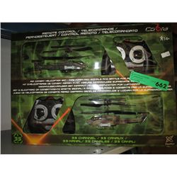 2 R/C helicopters