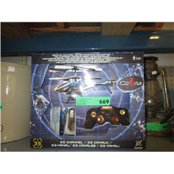 3 R/C helicopters