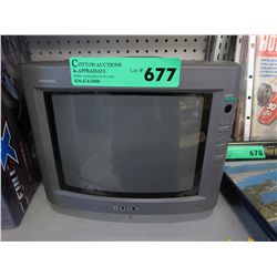 Sony Trinitron 8" rear projection TV