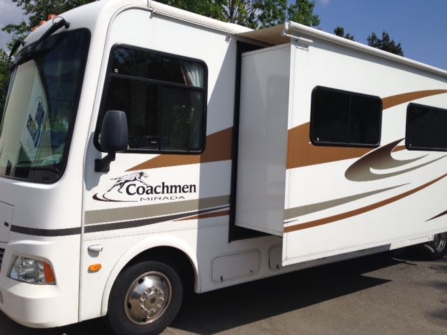 Coachmean Rv 2008 2008 FORD RV COACHMEN MIRADA MOTORHOME, CREME, VIN 1F6NF53Y080A03014 ...