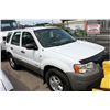 Image 2 : 2002 FORD ESCAPE XLS, 4 DOOR SW, WHITE, VIN # 1FMYU02182KD56177