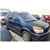 Image 2 : 2002 BUICK RENDEZVOUS CLX, 4 DOOR SW, BLUE, VIN # 3G5DB03E22S521744