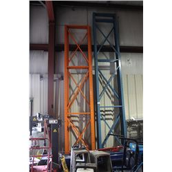 LOT OF INDUSTRIAL RACKING INCLUDES: