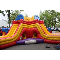 2 SLIDE/OBSTICLE BOUNCY HOUSE CARNIVAL RIDE