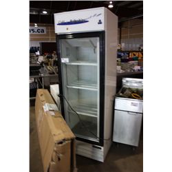 COLDTECH GLASS DOOR DISPLAY COOLER AND FRIGIDAIRE CHEST FREEZER