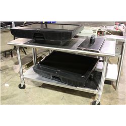 6' SS MOBILE PREP TABLE