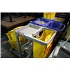 Image 1 : LOT OF 3 JANITOR'S CARTS AND FLOOR WASH BUCKETS