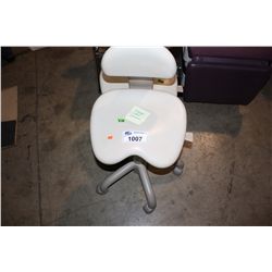 2 DENTAL STOOLS AND CLIENT CHAIRS