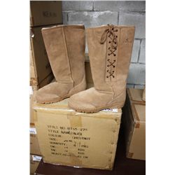 BOX OF ALEX BOOT CHESTNUT COLOR SIZE 8 SHOES
