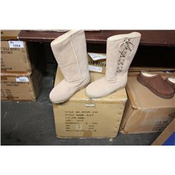 BOX OF ALEX BOOT SAND COLOR SIZE 8 SHOES