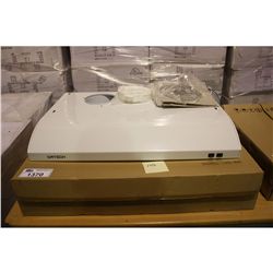 ORTECH MODEL 136S-WH WHITE RANGE HOOD/FAN