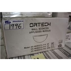 BOX OF 10 ORTECH MODEL ES-WHM2272-F16-SN WALL SCONCES