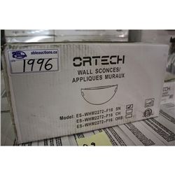 BOX OF 10 ORTECH MODEL ES-WHM2272-F16-SN WALL SCONCES