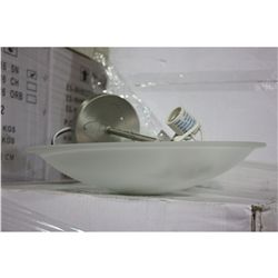 BOX OF 2 ORTECH MODEL B-6671-16SN DOME UPLIGHT CHANDELIERS