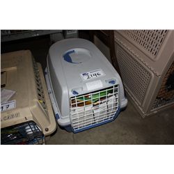 DOG CARRIER AND ASSORTED CONTENTS