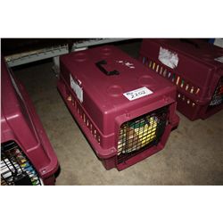 DOG CARRIER AND ASSORTED CONTENTS