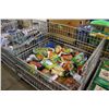 Image 1 : METAL BIN OF RABBIT FOOD AND BEDDING (BIN NOT INLCUDED)