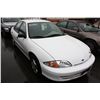 Image 2 : 2002 CHEVROLET CAVALIER VL, 4 DOOR SEDAN, WHITE, VIN # 1G1JC524727298753