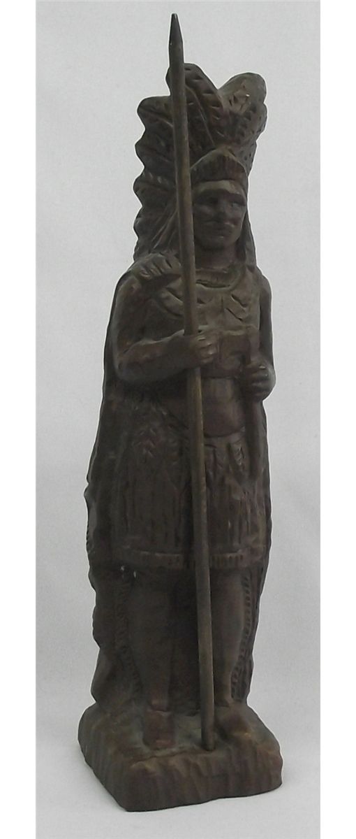 Red Mill Virginia Indian Chief Pecan Shell Statue