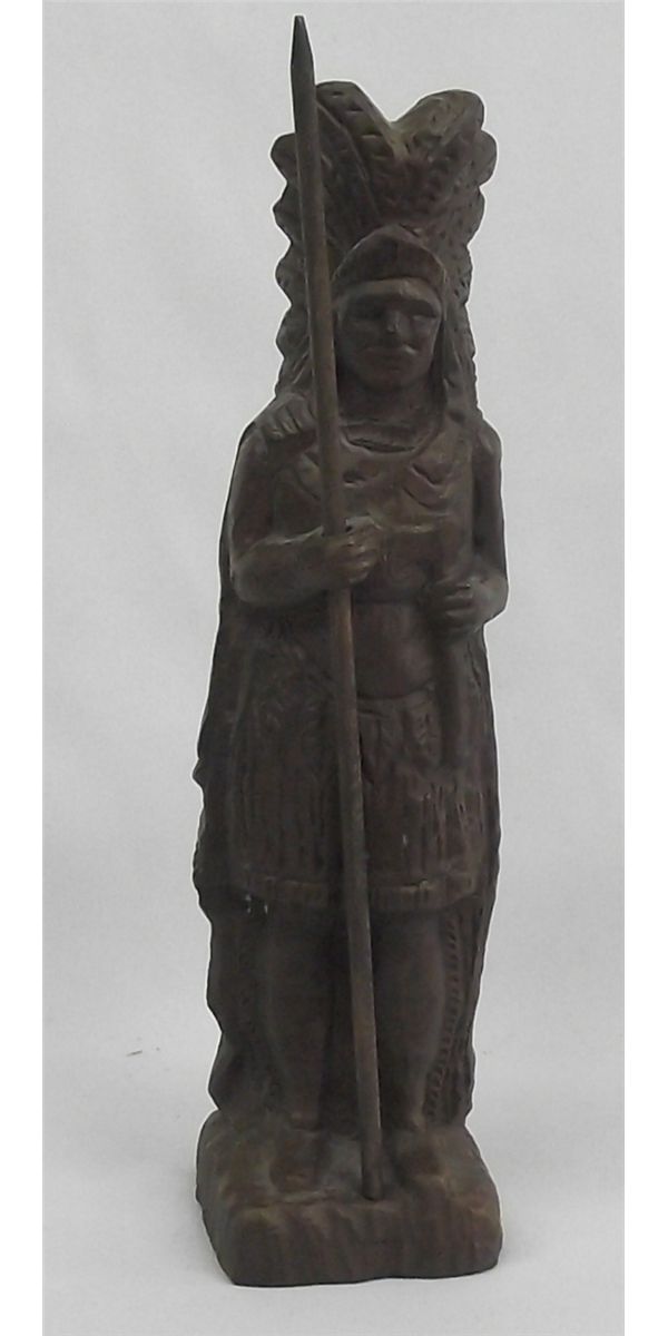 Red Mill Virginia Indian Chief Pecan Shell Statue
