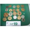 Image 1 : LOT OF 20 ASSORTED TRANSFER TOKENS