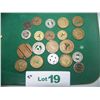 Image 2 : LOT OF 20 ASSORTED TRANSFER TOKENS