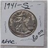 Image 1 : 1941 WALKING LIBERTY HALF DOLLAR. UNCIRCULATED & IN GRADABLE CONDITION