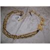 Image 1 : HAND CARVED IVORY "THREE ELEPHANT BEADED NECKLACE" 18"L