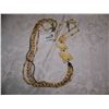 Image 2 : HAND CARVED IVORY "THREE ELEPHANT BEADED NECKLACE" 18"L