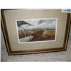Image 1 : GORGEOUS STEAM ECHOS" ORIGINAL WATERCOLOR BY NATHALIE JOHNSON NORDSTRAND . IMAGE 6T X 10W. FRAMED 10