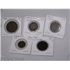 Image 2 : (5X$) VERY RARE FOREIGN COINS 1883 NETHERLANDS 1 C; 1854 FRANCE CINQ CENTIMES;1884 1 SHILLING
